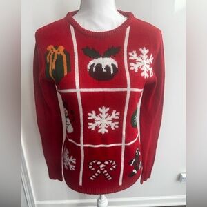 Cotton Emporium Festive Red Holiday Sweater